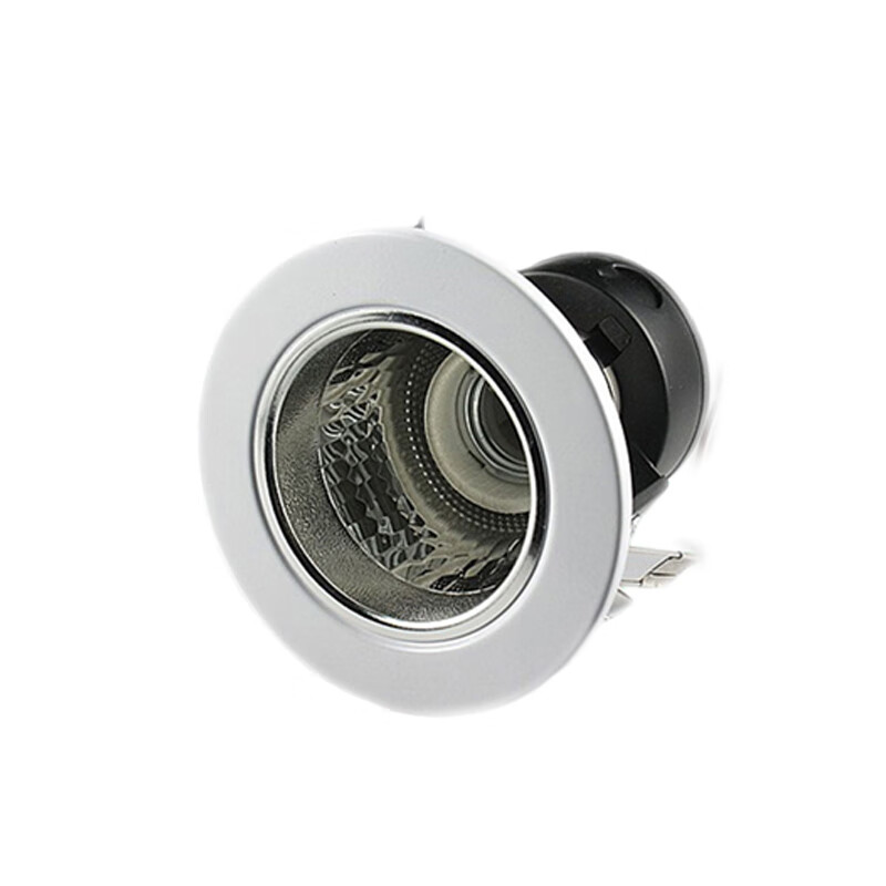 老款筒灯外壳嵌入式e27螺口led老式灯筒天花灯座洞灯罩3寸6寸4寸 白色