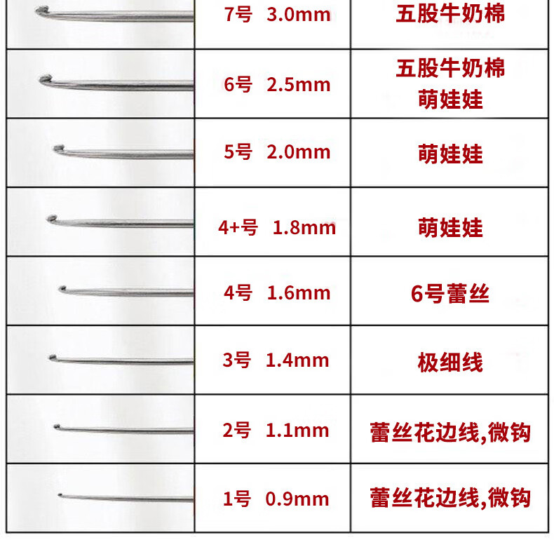 极惠家可钩牌钩针可钩钩针 软柄钩针 萌娃娃钩针 手工编织工具钩针 可