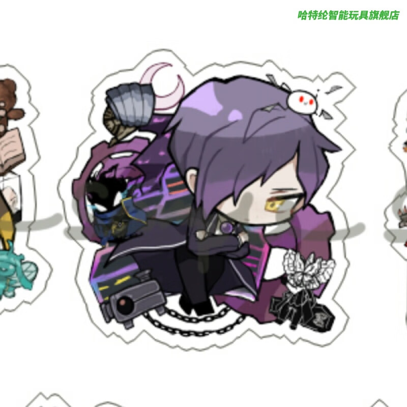 哈特纶脑叶公司周边挂件 动漫游戏周边异想体员工透明亚克力挂件 2