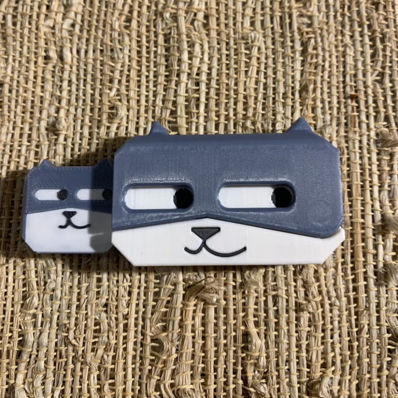 刀3d打印重力狗头表情包萝卜刀萝卜家族新款正品解压玩具 灰色狗头 3d