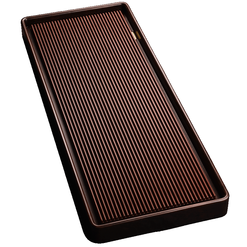 從簡電木茶盤黑檀大號功夫茶具家用現代輕奢小茶臺電膠木茶托 晨風茶盤50*30*5cm