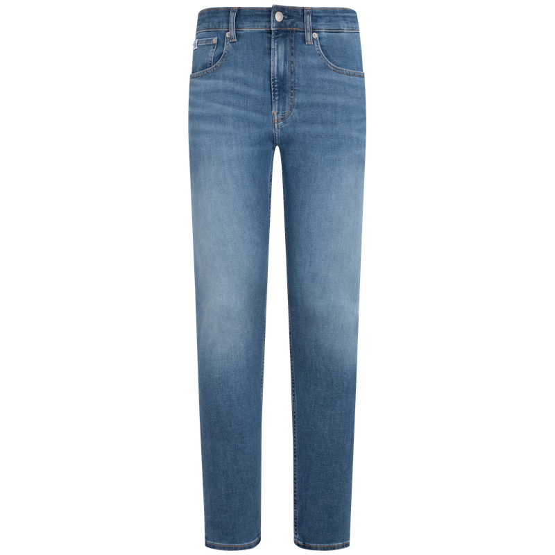 Calvin KleinJeans【涼感】春夏男復(fù)古ck貓須磨白洗水楔形錐形牛仔褲J326343 1A4-牛仔淺藍(lán) 31