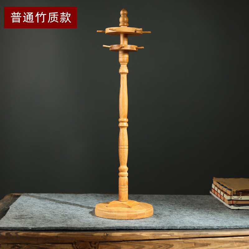 毛笔笔架毛笔挂架笔挂圆盘毛笔架笔挂实木笔架毛笔架子圆形旋转笔