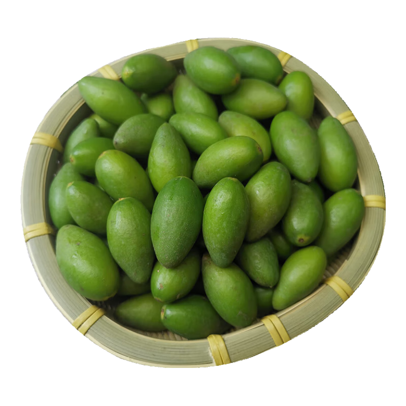 半畝莊園 青橄欖橄欖果新鮮生青果 潮汕生吃橄欖新鮮水果 1斤 橄欖