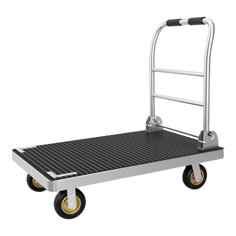 顺和重型钢板平板车小推车手推车 加厚钢板车90*60载重2200斤P400W-HJ