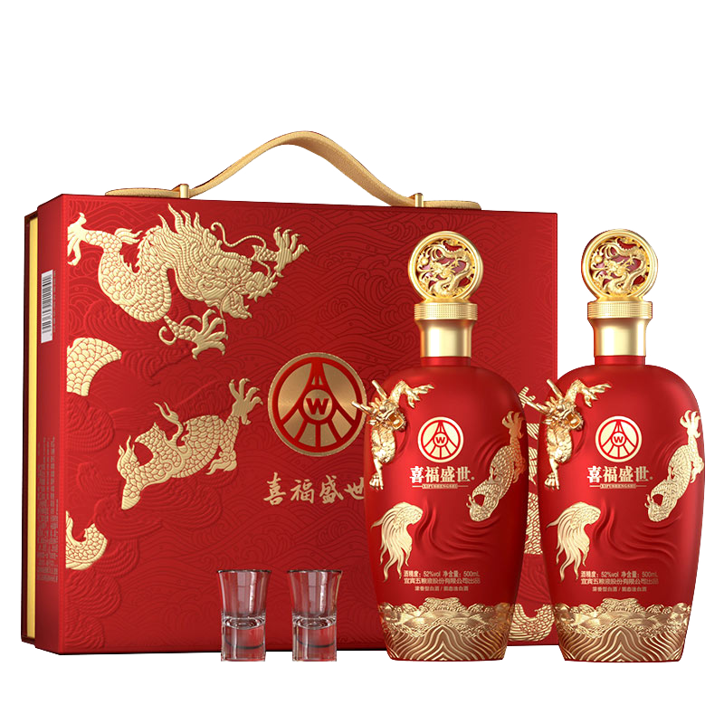 ���ڲ�����wuliangye/����Һ ϲ��ʢ�� 52�� Ũ���� 2ƿ 500ml 448.8Ԫ