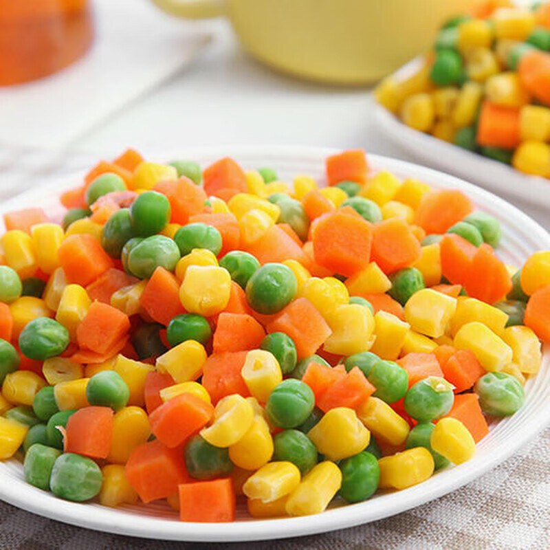 虎钢馋什锦菜3斤冷冻蔬菜玉米粒速冻青豆玉米粒胡萝卜混合杂粮