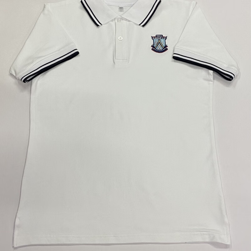 席佰新款东莞市黄江镇华附中学校服纯棉夏套学校同款 短袖 160