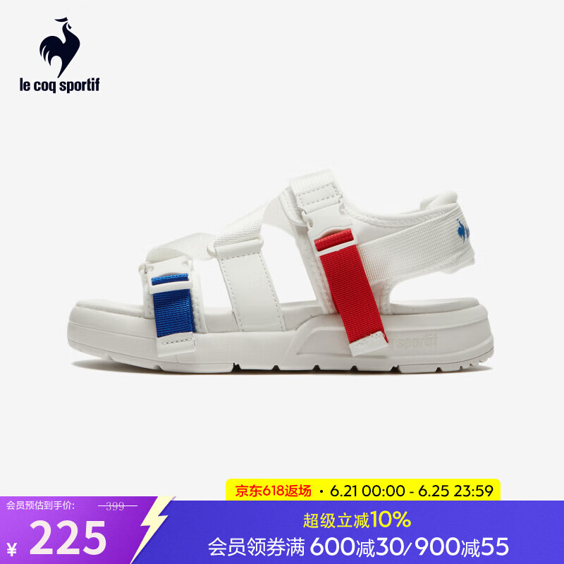 乐卡克乐卡克法国公鸡夏季男女款运动鞋L242MECS0304 白/蓝/红 38