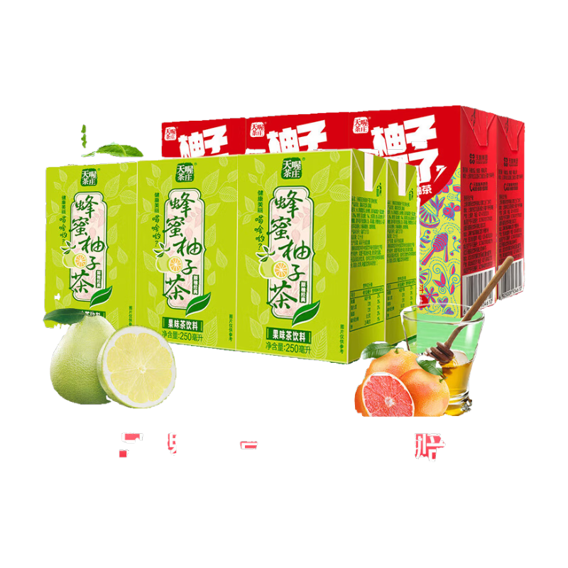 天喔經(jīng)典蜂蜜柚子茶/紅柚/烏龍茶/白茶組合裝250ml飲料批發(fā)經(jīng)典水飲 蜂蜜柚子茶6盒+紅柚6盒*250ml