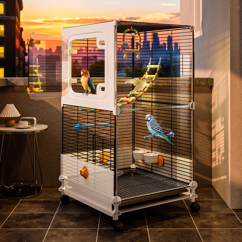 蔻丝鸟笼子大号鹦鹉笼子家用虎皮牡丹玄凤小太阳专用新型小鸟豪华别墅
