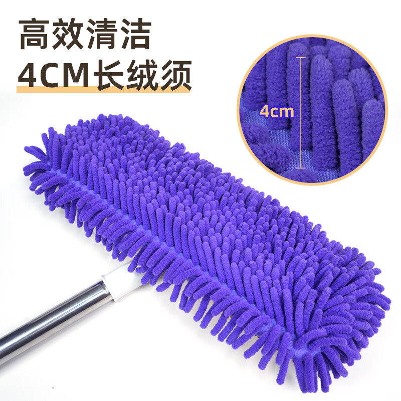 巧姨毛毛虫雪尼尔拖把拖布旋转平板家用一拖净吸水干湿两用家用保洁 替换布-颜色随机【不含拖把】2个 【60CM 】强力吸污 保洁适用