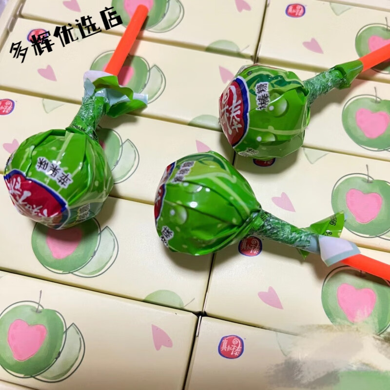 俏滋郎真知棒青苹果味棒棒糖礼盒真知棒草莓荔枝香橙味棒棒糖果 60支