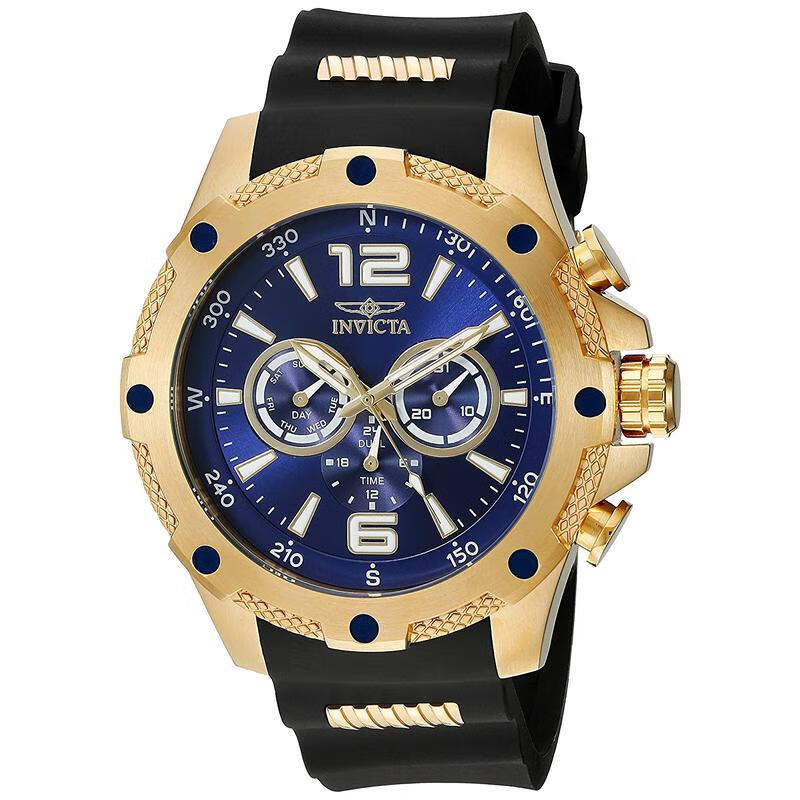 invicta英弗他男士石英手表 i-force系列夜光三眼计时码表欧美腕表