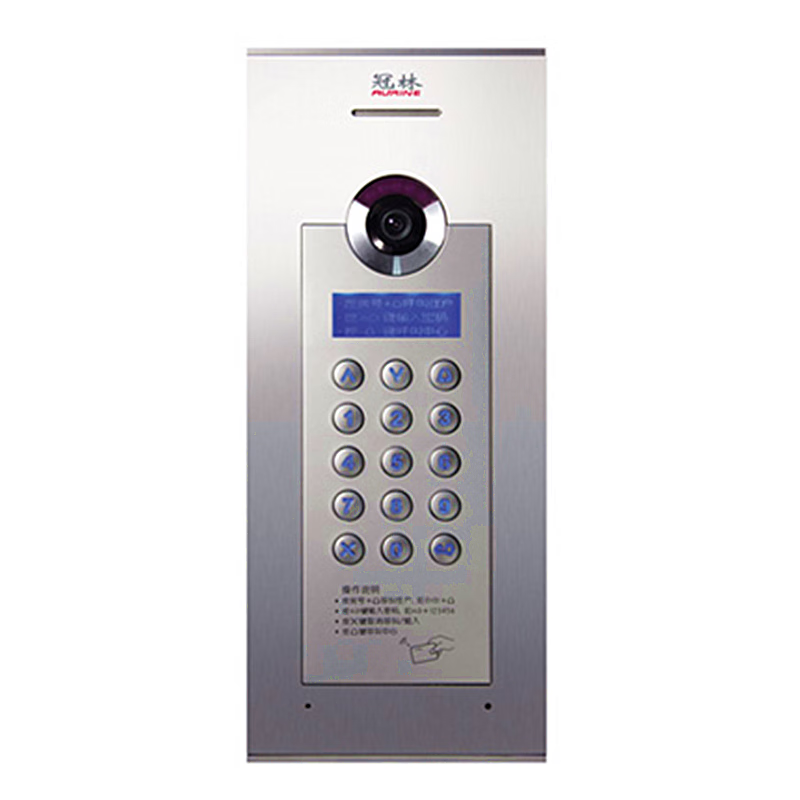 冠林可视楼宇对讲系统梯口机户外主机ah-ta6vkc单元门 ah-ta6vkc(id)