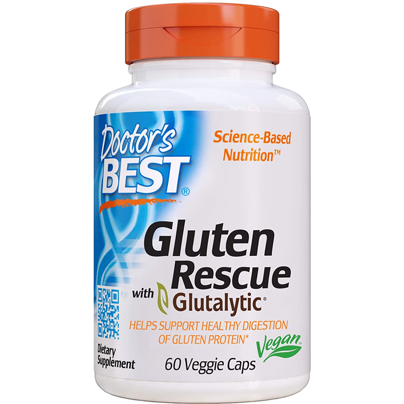 美国doctor s best gluten glutalytic麸质消化酶小麦谷蛋白a 标准 白