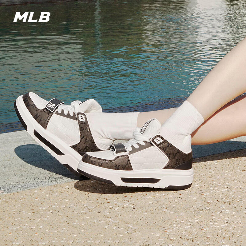 美职棒官方男女休闲板鞋厚底增高老花鞋子明星同款 3ASXCMM4N-50BKS 245