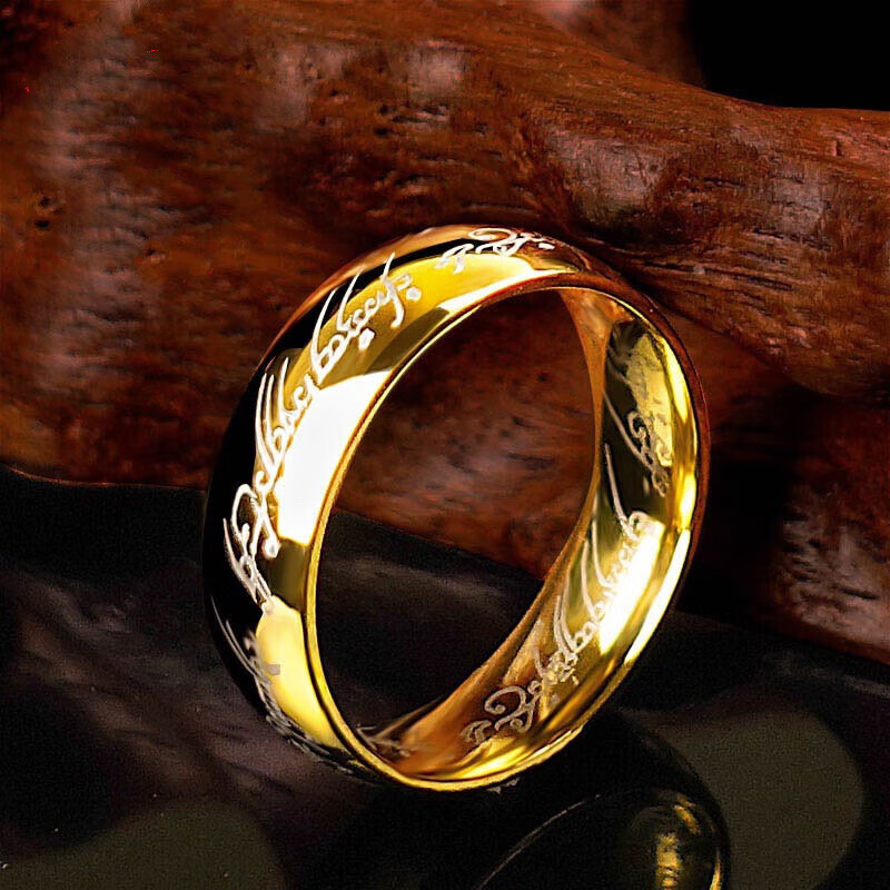 魔戒创意韩版日韩钛钢对戒 男士霸气女食指 指环王指环 情侣戒指