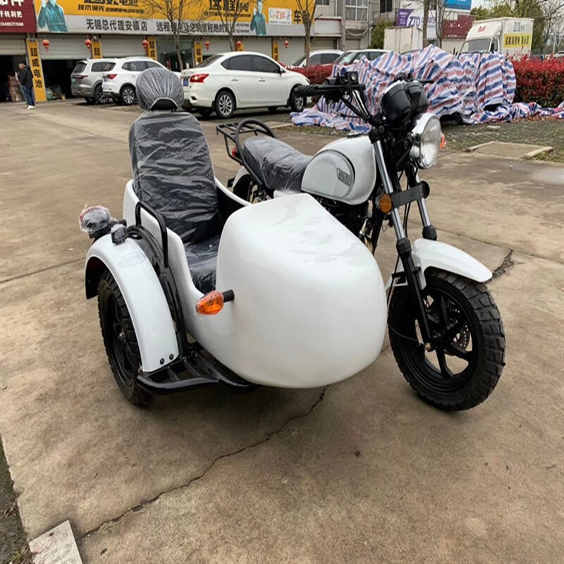 妙普乐八嘎车三轮摩托燃油 复古边斗侧偏三轮边三轮摩托车可上牌燃油