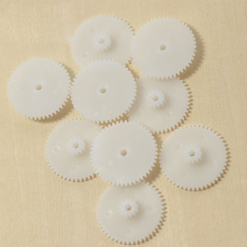 雙層齒輪 塑料齒輪 0.5模數(shù)10T減速齒條傳動(dòng)DIY模型多規(guī)格10個(gè)裝 4812-2.5A