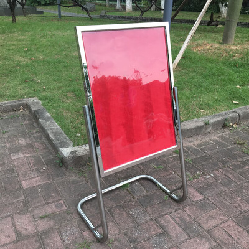 灝紉傲客服招聘居家不銹鋼L型腳指示牌水牌廣告牌展示牌海報架迎賓牌鈦 加厚加固加重不銹鋼80*120