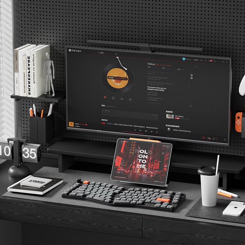 keychron渴创 K15Max 机械键盘 三模无线键盘 矮轴键盘 异形Alice键盘 客制化键盘 QMK/VIA开源改键 K15Max 不可插拔 白光 红轴