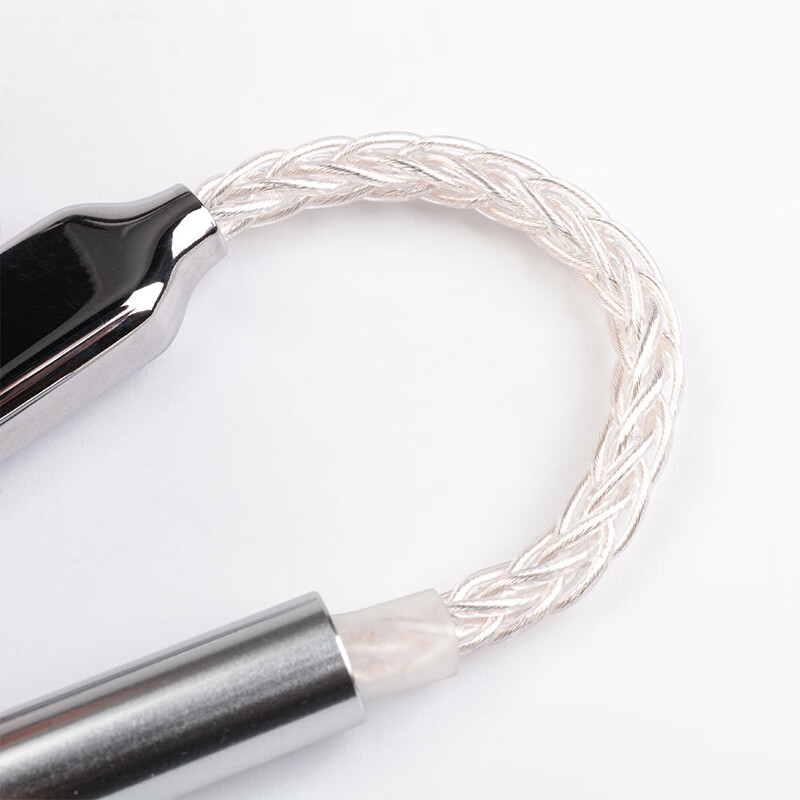 NICEHCK转接线适用于苹果Lightning安卓TypeC原道HiFi小尾巴DAC转接头解码耳放 Type-C转4.4mm 8股纯银