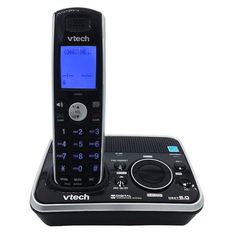 伟易达无绳电话机子母机办公无线电话座机单机来电显示一拖一 6221