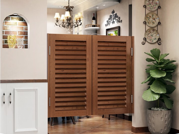 tlxt定制简约半截门双向牛仔门百叶门腰门隔断门厠所门栅栏门吧台门可