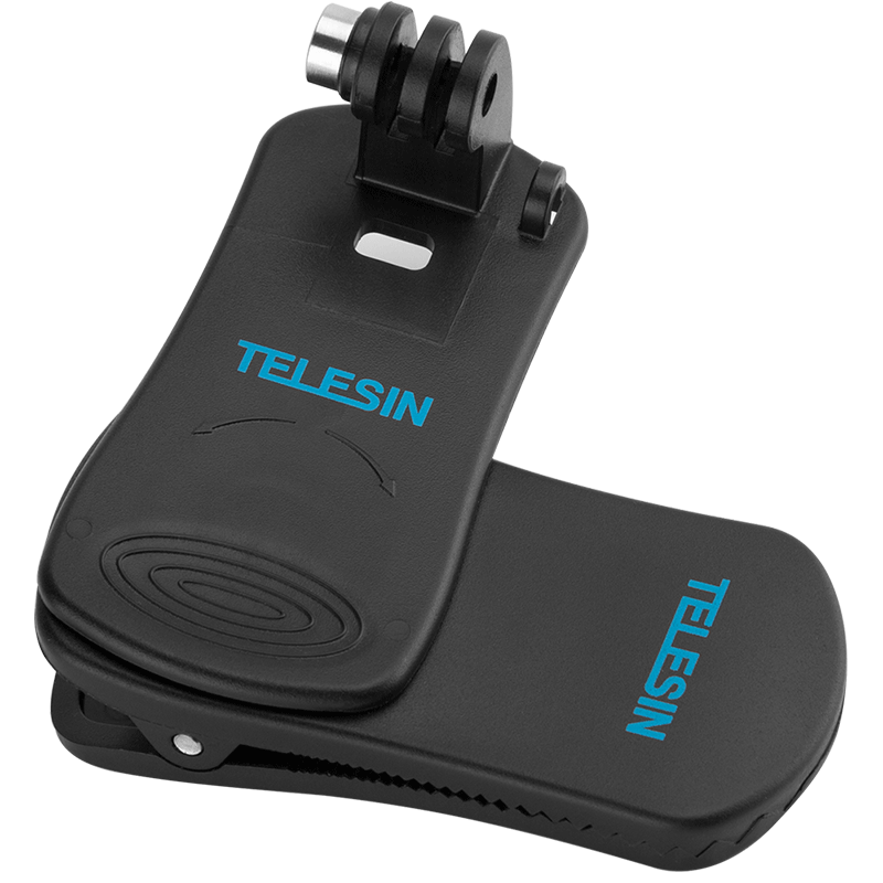 TELESIN Go Pro 运动相机背包夹 黑色