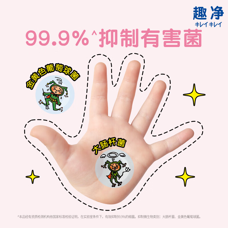 狮王(Lion)趣净泡沫洗手液99.9%抑菌保湿儿童成人通用 原装进口 爽肤香250ml+200ml*1