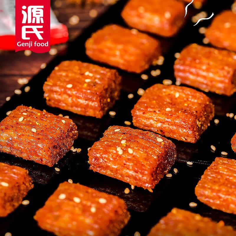 源氏(genji food)大辣片老式豆皮辣条网红8090童年香辣味零食休闲小吃