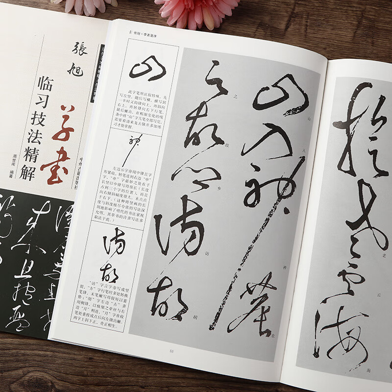 草书初学字帖集张旭古诗四帖草书李青莲序三帖软笔草体字帖 书法字帖