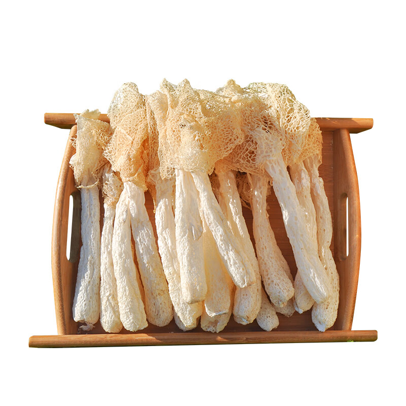 宅大厨新货竹荪干货500g特级野生煲汤材料竹生菌新鲜无硫食用菌菇竹笙