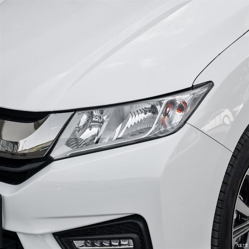 啡烽适配于15 16 17年款锋范前大灯 前照明灯 车头灯半总成黑白底大灯