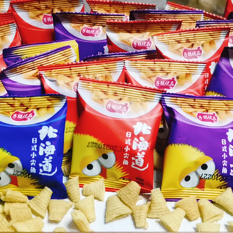 子聪优品尖角脆锅巴零食网红小包装小薯片食品膨化划