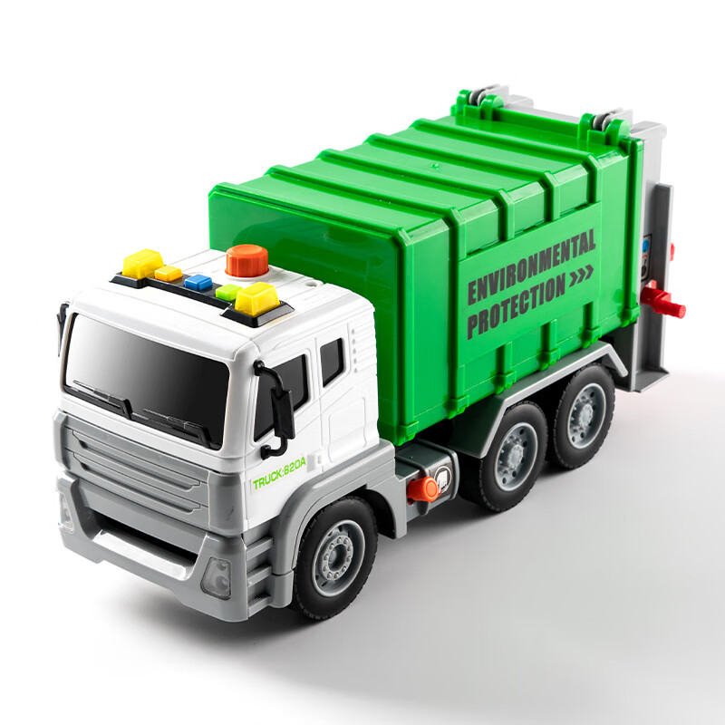 斗车清洁垃圾车分类儿童洒水车音乐小汽车 大号垃圾车(4桶 灯光音乐)