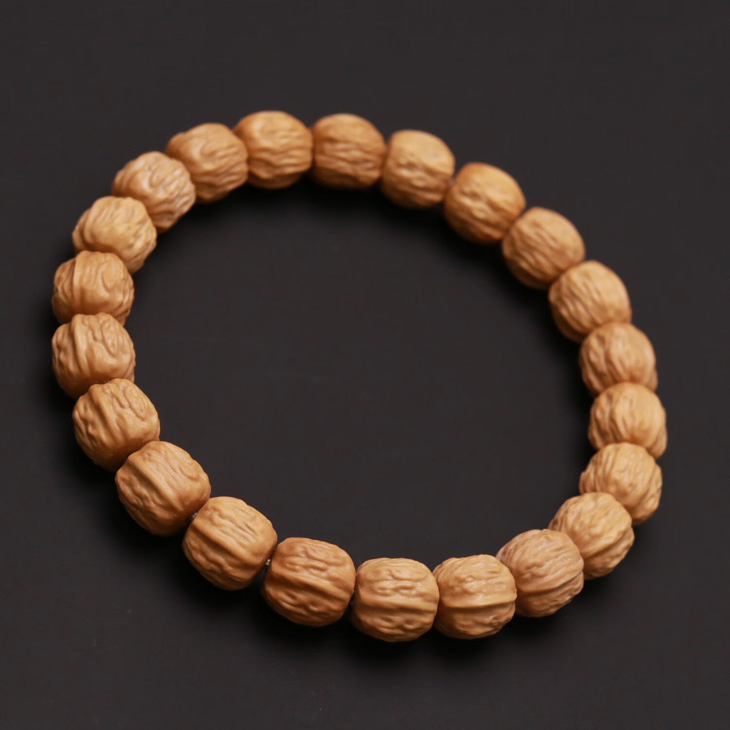 碧允金蟾蛤蟆背干磨猴头核桃雕刻文玩手串单圈盘玩手链男女配饰s5901