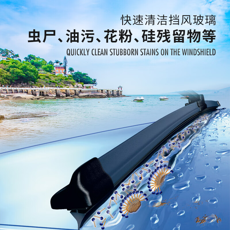 索纳克斯（SONAX）德国进口汽车玻璃水去油膜虫胶鸟粪雨刮水雨刮精清洁洗剂 去污玻璃水2L*2瓶