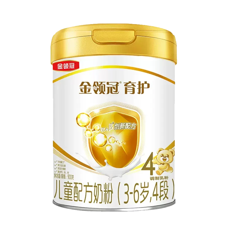 伊利金领冠育护4段（3-6岁）奶粉新生婴儿配方奶粉900g罐装 金领冠育护4段900g 1件