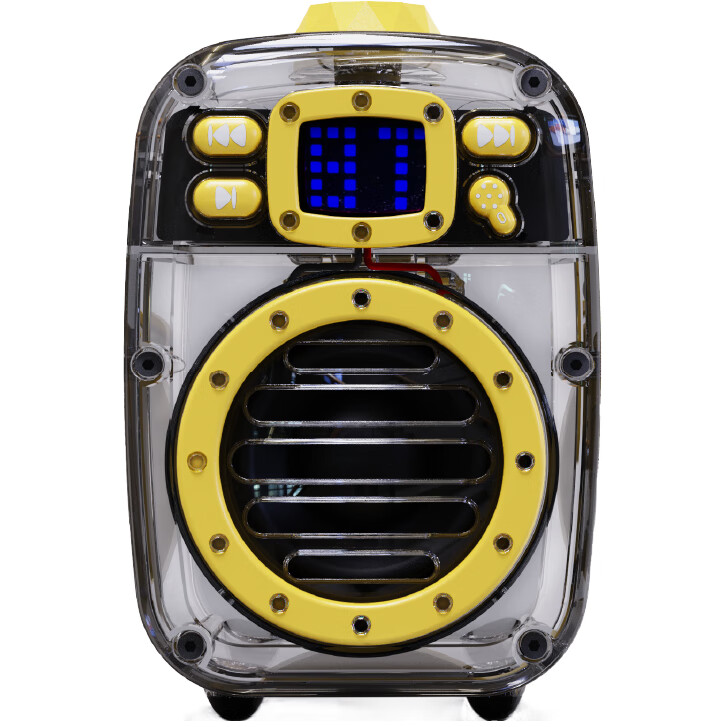 DOMIGO Z1藍(lán)牙數(shù)碼音箱58mm輕量化無線唱歌專用音響K歌 黃色