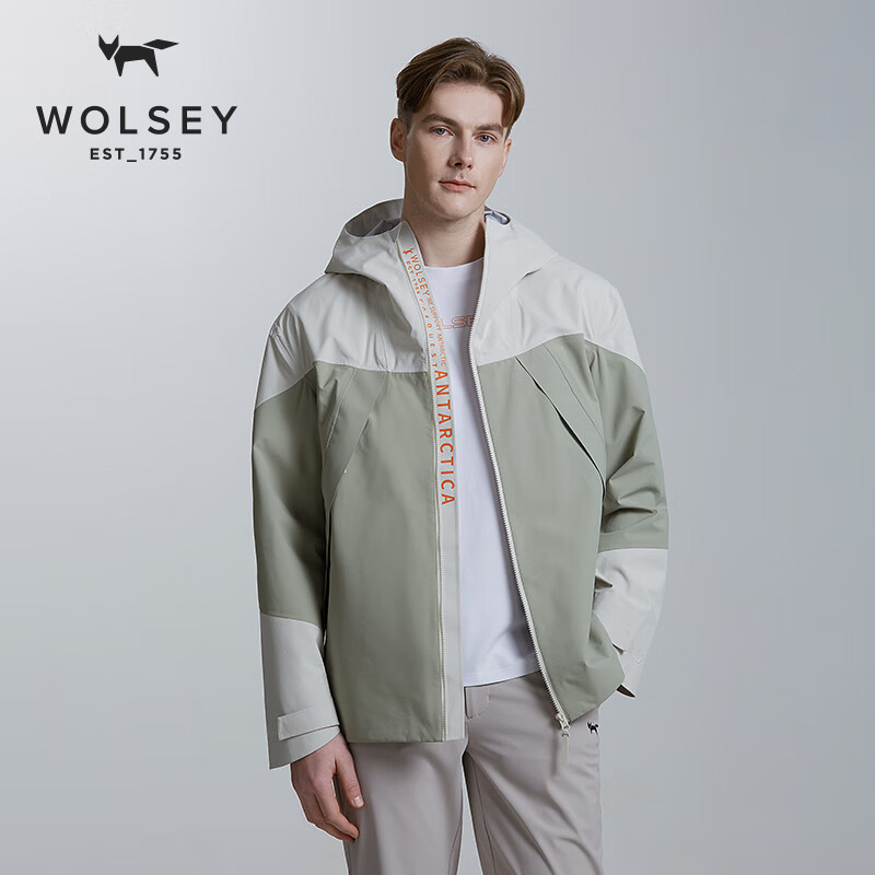 WOLSEY-DUEL硬壳风雨夹克防风防泼水外套春秋户外防寒登山服男士 暗夜黑色 XL 180