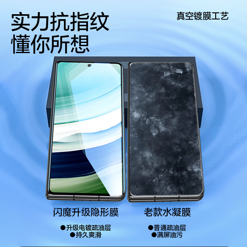 闪魔【厂家直发】 适用华为x5手机膜matex5钢化膜x3典藏版曲面超清全 matex5【全屏爽滑隐形膜】1片 matex5/x3通用+带神器