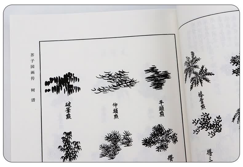 人民美术芥子园画谱全集 芥子园画传集山水卷巢勋临本山石树木人物