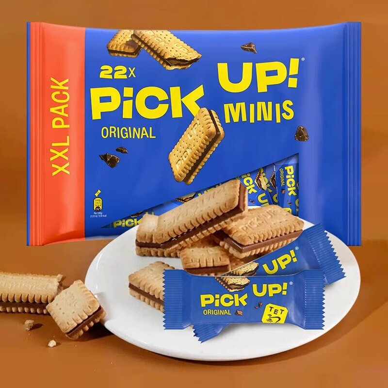 百乐顺德国进口饼干pickup迷你巧克力夹心233g早餐下午茶搭档食 233g