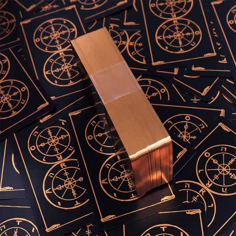 薇欧漫塔罗牌全套命运塔罗牌之轮韦特 78张英文烫金珍藏版有卡牌 【烫