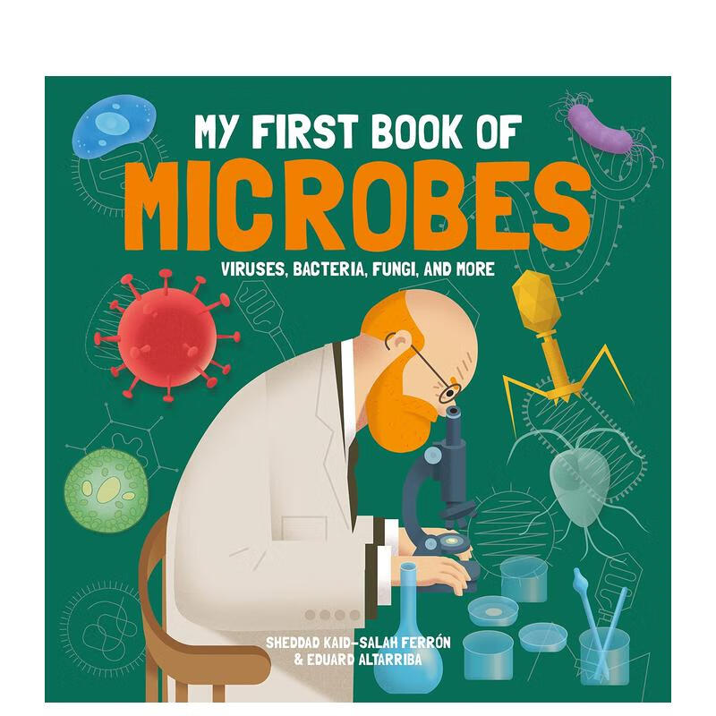 【预售】【我的*本】微生物书 【my first book of】 microbes 原版