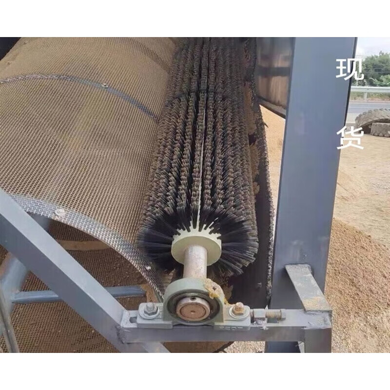 仁聚益定制筛沙机毛刷20型30型50型80型毛刷滚筒筛沙机防堵毛刷辊空心
