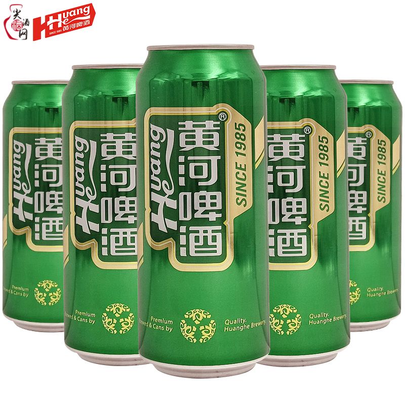 黄河啤酒新品绿罐500ml装整箱甘肃兰州特产啤酒 * 500ml 6罐