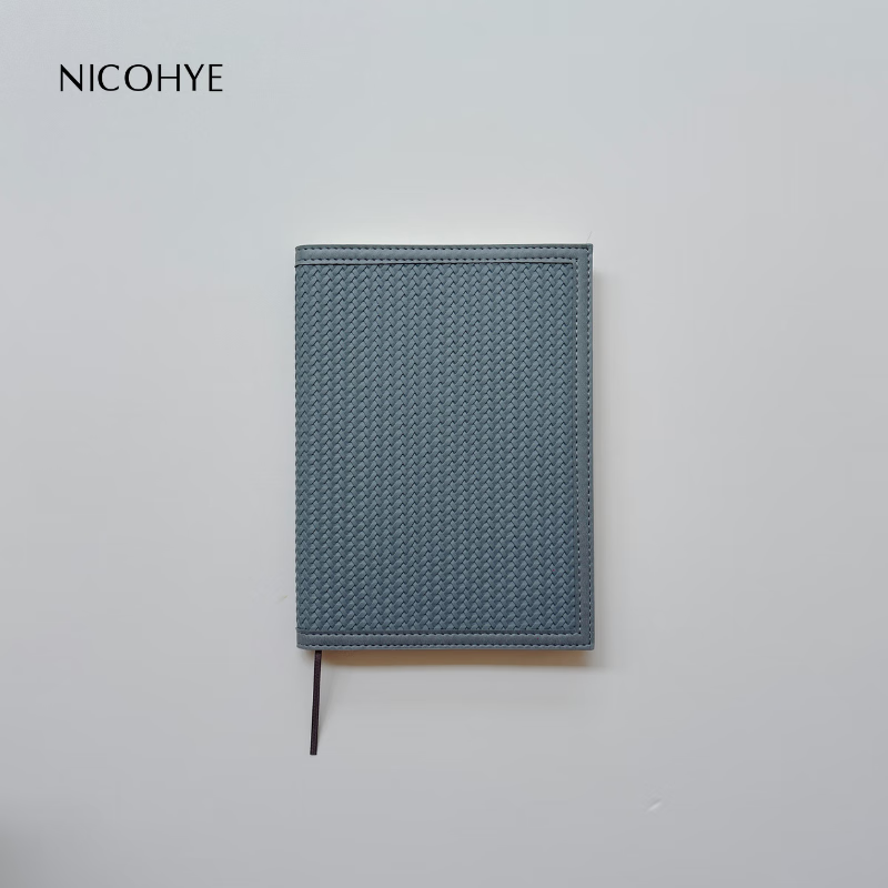 NICOHYE 高级简约A5横线点阵方格笔记本本子 商务办公高档本子 伴手礼 企业定制 高级灰-点阵内页（a5）